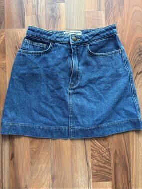 American Apparel Woman’s Size XS Dark Blue Denim Mini Skirt